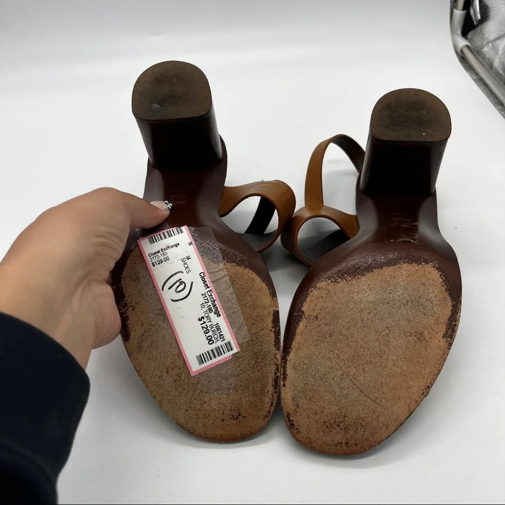 Tory Burch Tan Heeled Sandals - Picture 4 of 4